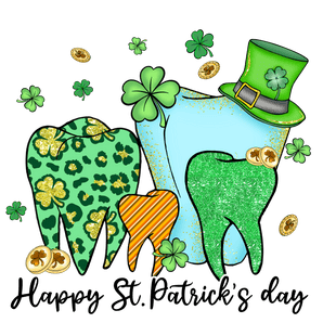 Happy Saint Patrick's Day Dentist Design | Iris DTF