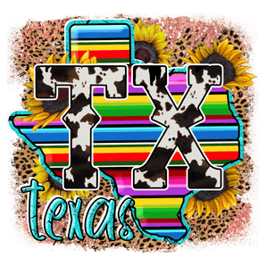 Tx Texas Leopard Design - DTF Ready To Press
