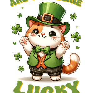 Happy Patrick's Day Feline Lucky Cat Design | Iris DTF