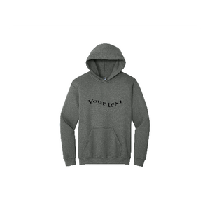 Iris DTF Heavy Blend™ Hooded Sweatshirt - Unisex - S (Gildan 18500) Size Charcoal - Front View