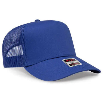 OTTO CAP 32-285 5-Panel Fine-Canvas Mesh Trucker Hat - Iris DTF 