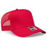 OTTO CAP 32-285 5-Panel Fine-Canvas Mesh Trucker Hat - Iris DTF 