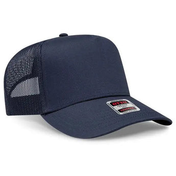 OTTO CAP 32-285 5-Panel Fine-Canvas Mesh Trucker Hat - Iris DTF 