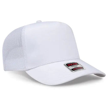OTTO CAP 32-285 5-Panel Fine-Canvas Mesh Trucker Hat - Iris DTF 