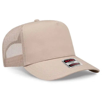 OTTO CAP 32-285 5-Panel Fine-Canvas Mesh Trucker Hat - Iris DTF 