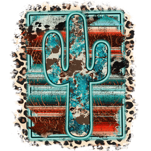 Cactus Leopard Design - DTF Ready To Press