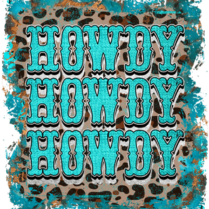 Howdy Leopard Design - DTF Ready To Press