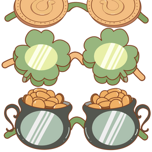 Happy Patrick's Day Sunglasses Design | Iris DTF