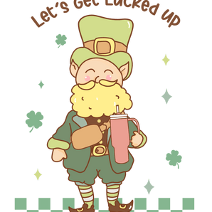 Funny Patrick Day Gnome Design - DTF Ready To Press