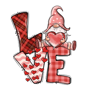Love Gnome Valentine's Day Heart Design | Iris DTF