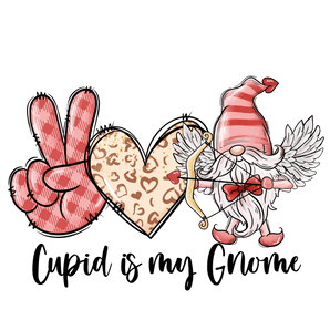 Cupid is My Gnome Valentine's Day Design | Iris DTF