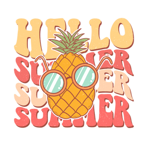 Hello Summer Design DTF-Ready to Press (V1) | Iris DTF