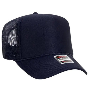 OTTO CAP 39-165 5-Panel High-Crown Foam Trucker Hat - Iris DTF 