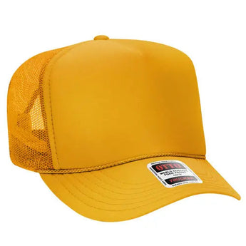 OTTO CAP 39-165 5-Panel High-Crown Foam Trucker Hat - Iris DTF 