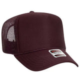 OTTO CAP 39-165 5-Panel High-Crown Foam Trucker Hat - Iris DTF 