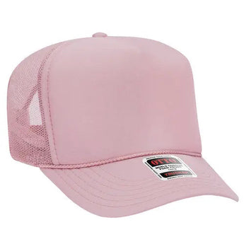 OTTO CAP 39-165 5-Panel High-Crown Foam Trucker Hat - Iris DTF 