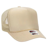 OTTO CAP 39-165 5-Panel High-Crown Foam Trucker Hat - Iris DTF 