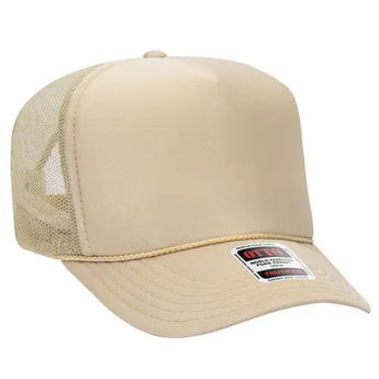 OTTO CAP 39-165 5-Panel High-Crown Foam Trucker Hat - Iris DTF 