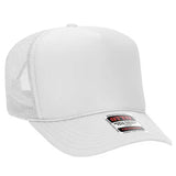 OTTO CAP 39-165 5-Panel High-Crown Foam Trucker Hat - Iris DTF 