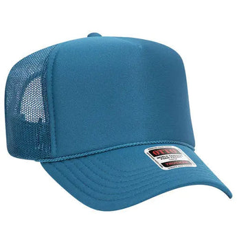 OTTO CAP 39-165 5-Panel High-Crown Foam Trucker Hat - Iris DTF 
