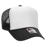 OTTO CAP 39-165 5-Panel High-Crown Foam Trucker Hat - Iris DTF 