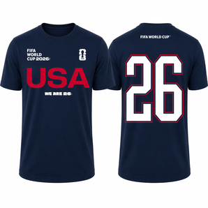 FIFA World Cup 2026 USA T-Shirt – Official "We Are 26" Team USA Tee