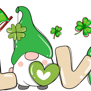 Gnome Saint Patrick's Day Love Design | Iris DTF