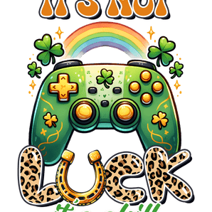 Patricks Day Cool Gamer Design - DTF Ready To Press