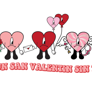 Un San Valentine Sin Ti Bad Bunny Cupid Design | Iris DTF