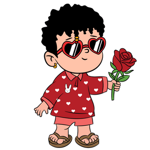 Bad Bunny - Rose for You Valentine's Design | Iris DTF