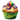Mardi Gras King Cupcake Design - DTF Ready To Press