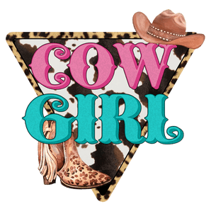 Cowgirl Leopard Design - DTF Ready To Press