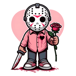 Jason Voorhees Valentine Love Design | Iris DTF