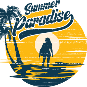 Summer Paradise Design - DTF Ready To Press