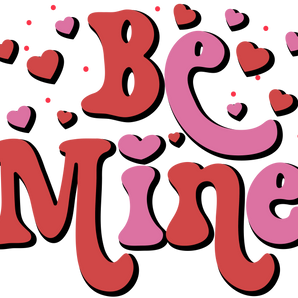 Be Mine Valentine's Day Heart Design | Iris DTF