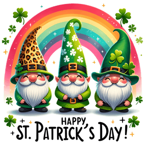 Happy St. Patrick's Day Irish Gnome Design | Iris DTF