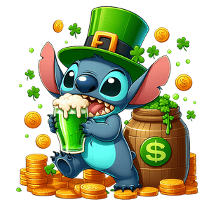 Lilo and Stitch Saint Patty's Feeling Lucky | Iris DTF