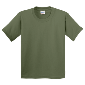 Gildan 5000B Youth Heavy Cotton Short Sleeve T-Shirt – Military Green