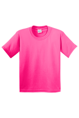 Gildan 5000B – Safety Pink Size XS - Front View