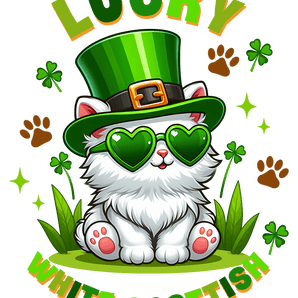 Cute Scottish Cat Saint Patrick's Day Design | Iris DTF