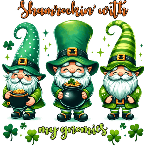 Happy Patrick's Day Cute Gnomies Design | Iris DTF