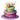 Mardi Gras Cake Design - DTF Ready To Press