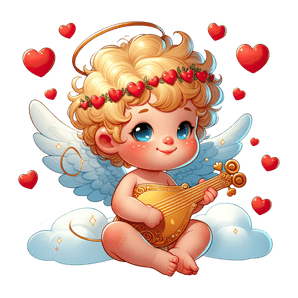 Baby Cupid Valentine's Day Love Design | Iris DTF