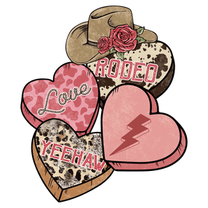 Love Rodeo Yeehaw Valentine's Day Cowboy Design | Iris DTF