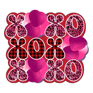 XOXO Leopard Valentine's Day Design - DTF Ready | Iris DTF