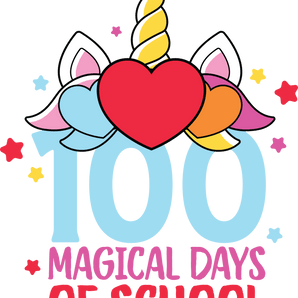 Unicorn Student 100 Magical Days of School | Iris DTF