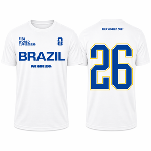 FIFA World Cup 2026 Brazil T-Shirt – Official "We Are 26" Seleção Canarinho Tee