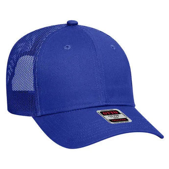 OTTO CAP 83-473 6-Panel Low-Profile Mesh Trucker Hat - Iris DTF 