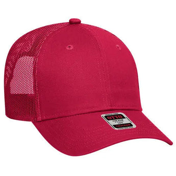 OTTO CAP 83-473 6-Panel Low-Profile Mesh Trucker Hat - Iris DTF 