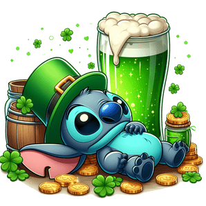 Disney Stitch St Patrick's Day Irish Design | Iris DTF